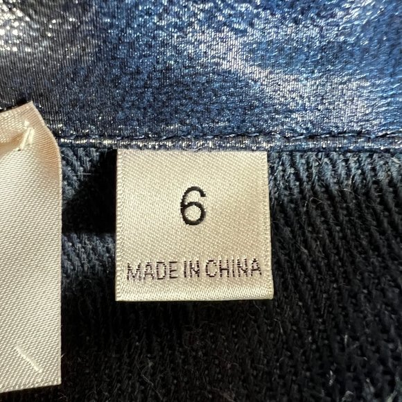 Show stopper! Per Se by Carlisle Blue Coated or Waxed Denim Topper Coat … - Picture 7 of 12